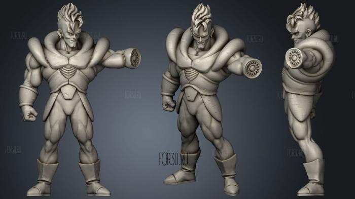Android 16 Dragon Ball stl model for CNC