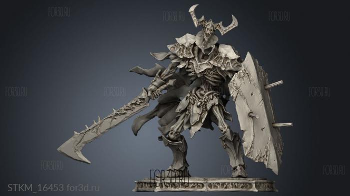 Undead Knight DK stl model for CNC