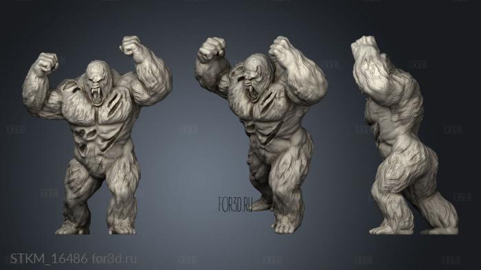 Vaultz Gorilla Abomination stl model for CNC