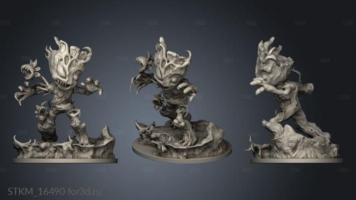 Venom Groot stl model for CNC