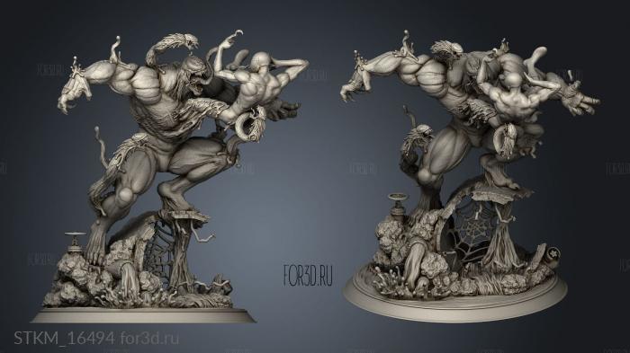 venom vs spiderman foot venom stl model for CNC