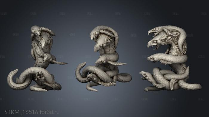 Vulture Wurm Cursed stl model for CNC