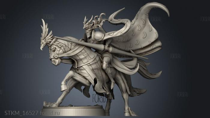 Wandering Knights Camelot Mounted knight spean HI stl model for CNC