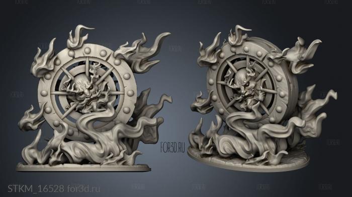 wanyudo flame wheel ghost firewheel stl model for CNC