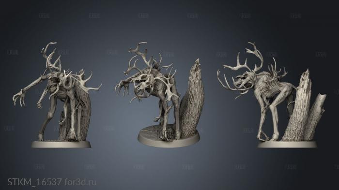 Wendigo Pose stl model for CNC