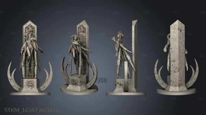 Western Zodiacs Cancer stl model for CNC