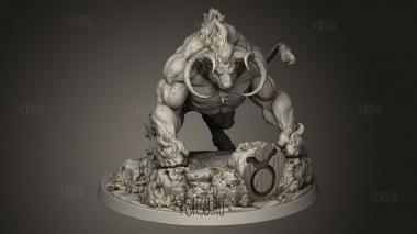 Западные Знаки Зодиака Телец 3d stl модель для ЧПУ