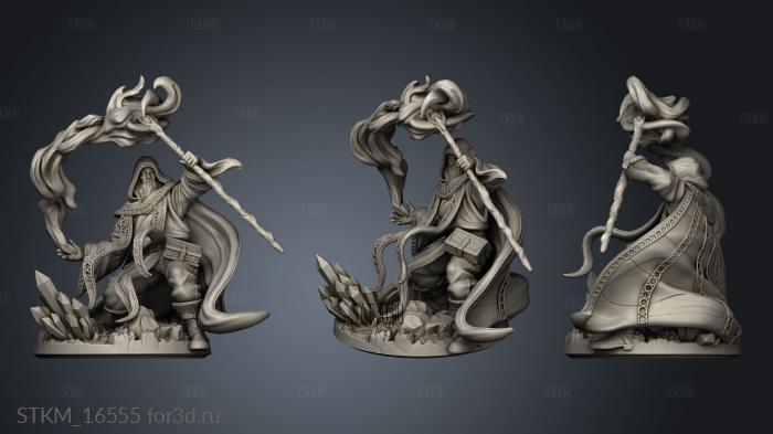 Whispers Frozen Tundra Azure Wizard stl model for CNC