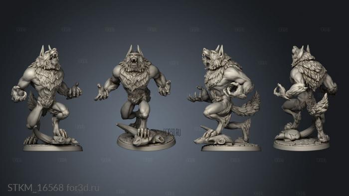 White werewolf tavern Werewolves Furious stl model for CNC