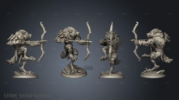 White Werewolf Tavern Werewolves vs stl model for CNC