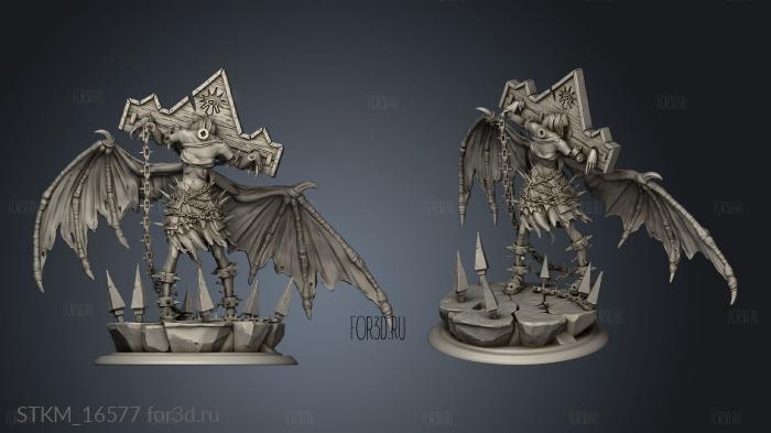 White Werewolf Khaaru Lord Torment stl model for CNC