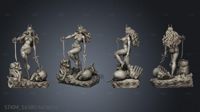 White Witch stl model for CNC