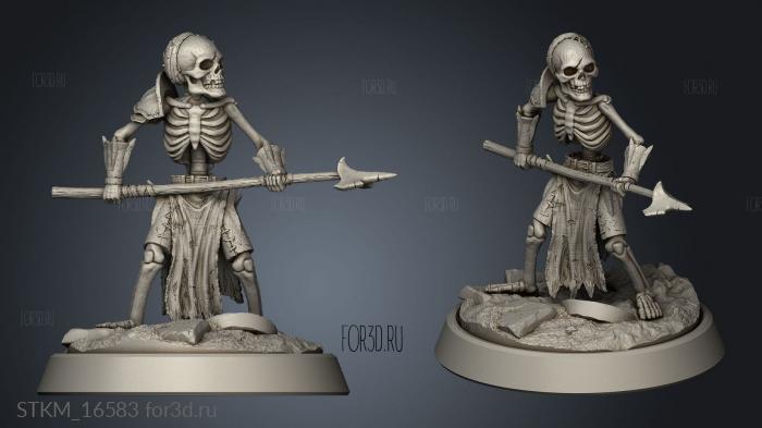 Wight Apocalypse Skeleton Goblin stl model for CNC