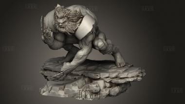 Представитель Дикой Росомахи 3d stl модель для ЧПУ