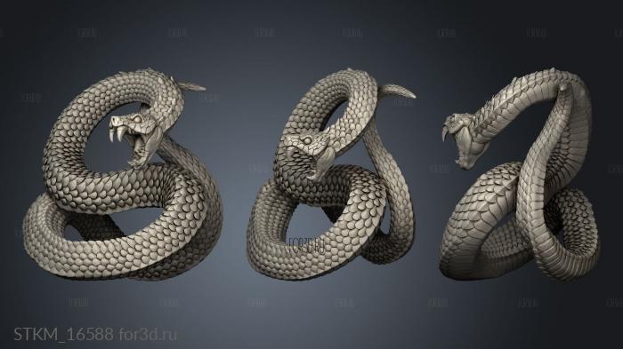 Wilderness Monsters Bosses Giant Snakes Snake stl model for CNC