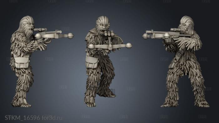 Winter nerf herder and walking carpet hoth chewie stl model for CNC