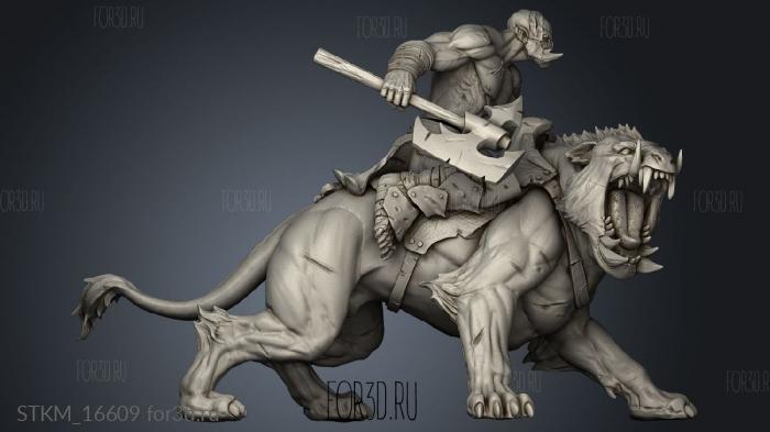 Wolf Riders Wolfrider stl model for CNC