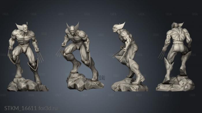 Wolverine Henry Corps stl model for CNC