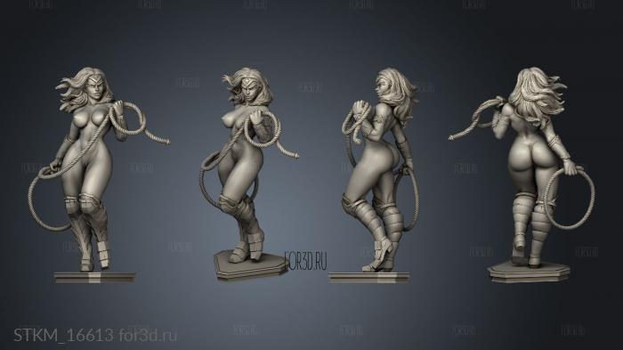 Wonder Woman naked stl model for CNC