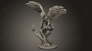 Лесные персонажи герой-наездник на ястребах 3d stl модель для ЧПУ