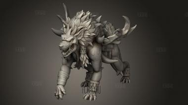 Деревянный Рог Клана Жанвье Гиены 3d stl модель для ЧПУ