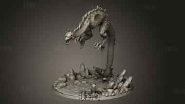 Скакун-виверна в полете нашелся 3d stl модель для ЧПУ