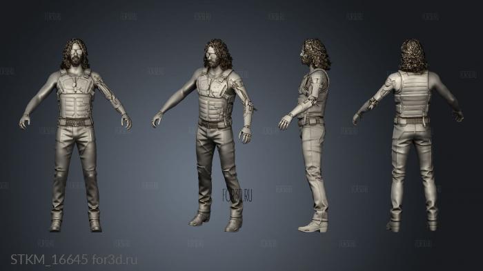 Johnny Silver Keanu stl model for CNC