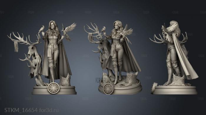 YENNEFER stl model for CNC