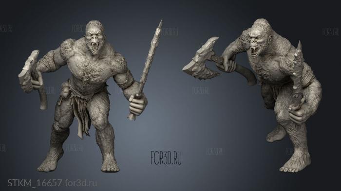 YETIS Yeti stl model for CNC