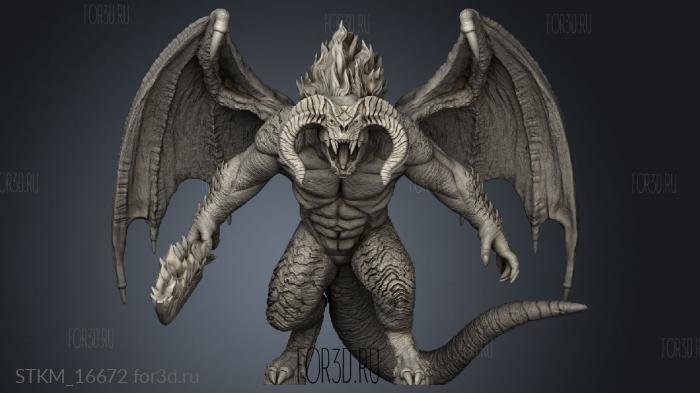 hero dark Balrog stl model for CNC