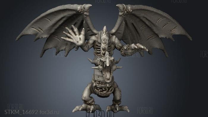 Zombie Dragon sinsila stl model for CNC