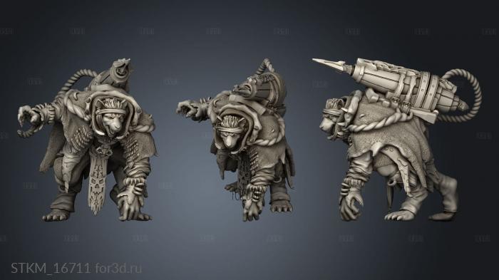 Red Clay Gnolls the Dead sea Harponners Harpooneer stl model for CNC