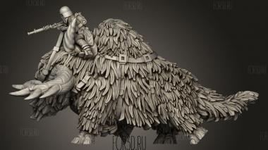 Бегущий зверь имперской ледяной дробилки 3d stl модель для ЧПУ