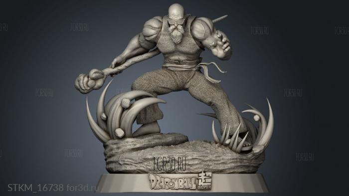 maestro roshi con musculos discord stl model for CNC