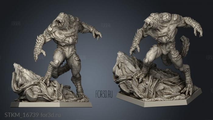 Saurian Native Diplomacy Gorisaur stl model for CNC