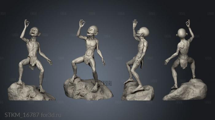 Tolkien Gollum His Precious Gollum stl model for CNC