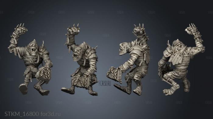 undead necro shambling Mummies mummy stl model for CNC