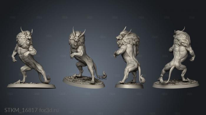 Elves the Eternal Summits II Troops Overlord Crag Lions Leader stl model for CNC