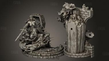 Багровая графиня,Королева вампиров,Хранилище Кракена 3d stl модель для ЧПУ