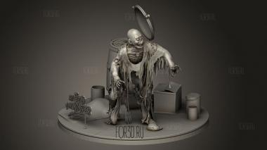 Бочонок с коричневой смолой 3d stl модель для ЧПУ