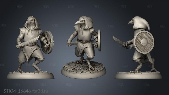 White Werewolf Tavern Kenku stl model for CNC