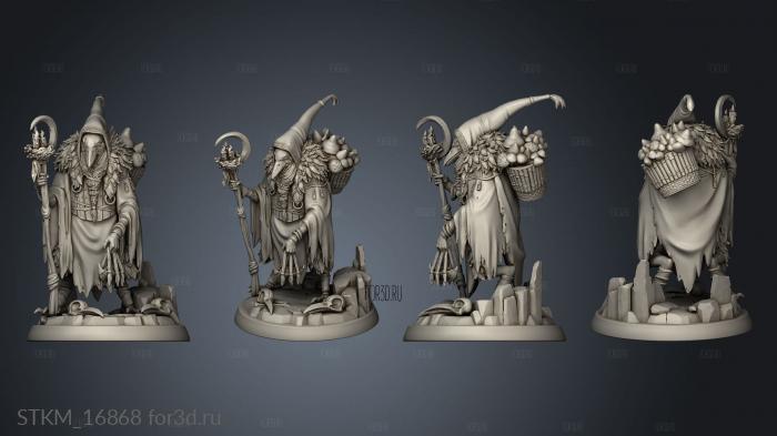 White Werewolf Tavern Kenku Druid stl model for CNC