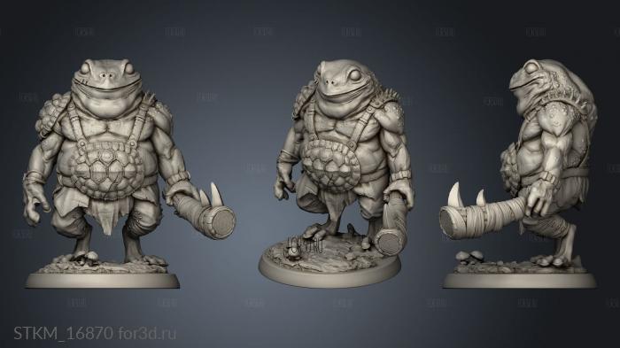 White Werewolf Tavern Froggy Juggernaut stl model for CNC