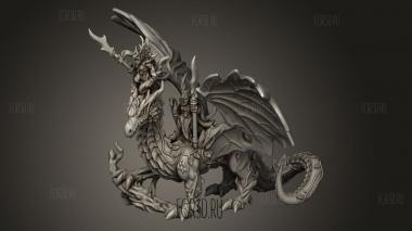 Персонажи лесных эльфов сестры-драконы 3d stl модель для ЧПУ