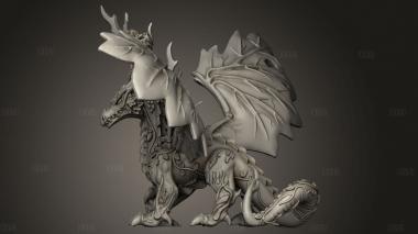 Персонажи лесных эльфов сестры-драконы 3d stl модель для ЧПУ