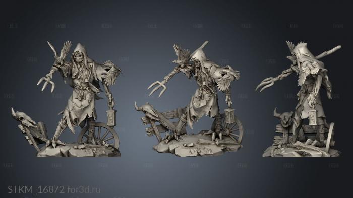 White Werewolf Tavern Scarecrow stl model for CNC