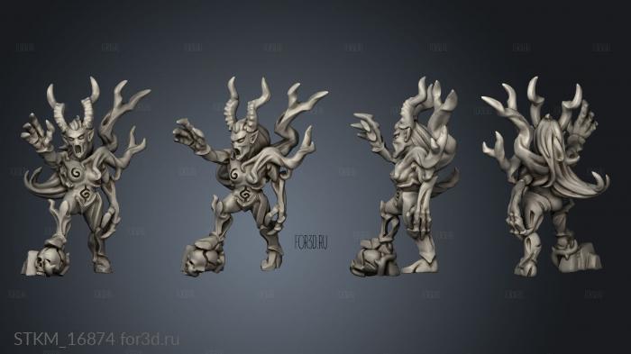 Wood elf characters Heroes forest wraith stl model for CNC