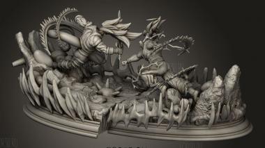 Способный Леший Рога 3d stl модель для ЧПУ