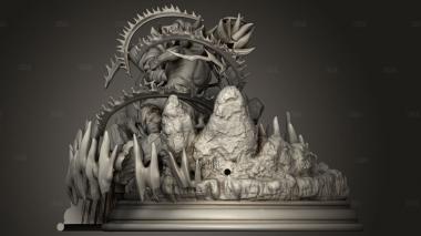 Способный Леший Рога 3d stl модель для ЧПУ