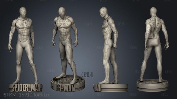 Spider Man Game Suit stl model for CNC